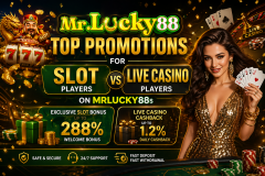 Top Promotions for Slot Players vs Live Casino Players on MR